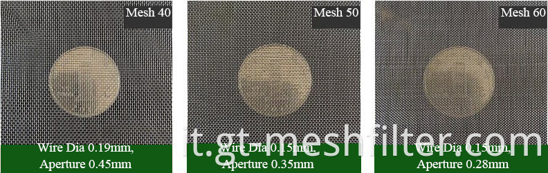 12 x 64 mesh inversa inversa inversa olandese in acciaio inossidabile Filtro in rete per estrusore di plastica